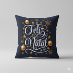 Capa de Almofada Decorativa 45x45cm Natal - Coleção Natal