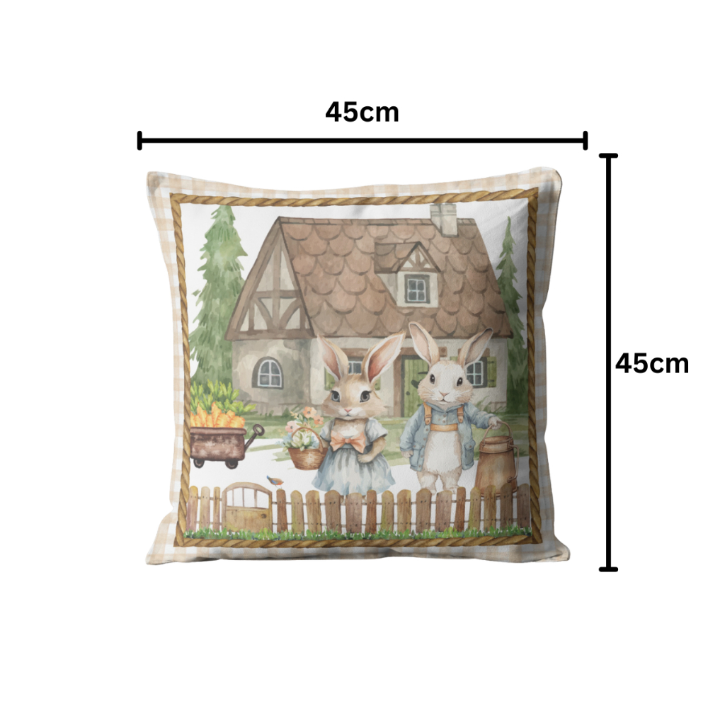 Kit de 04 Capas de Almofada - Páscoa 45x45 cm 