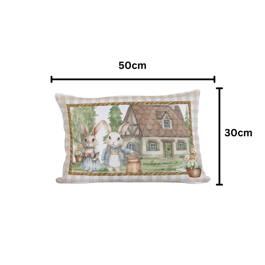 Kit de 04 Capas de Almofada - Páscoa 45x45 cm 