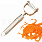 Descascador INOX Legumes Frutas Dupla Lâmina Móvel 2 Em 1/Descascador De Legumes Verduras Frutas promoção