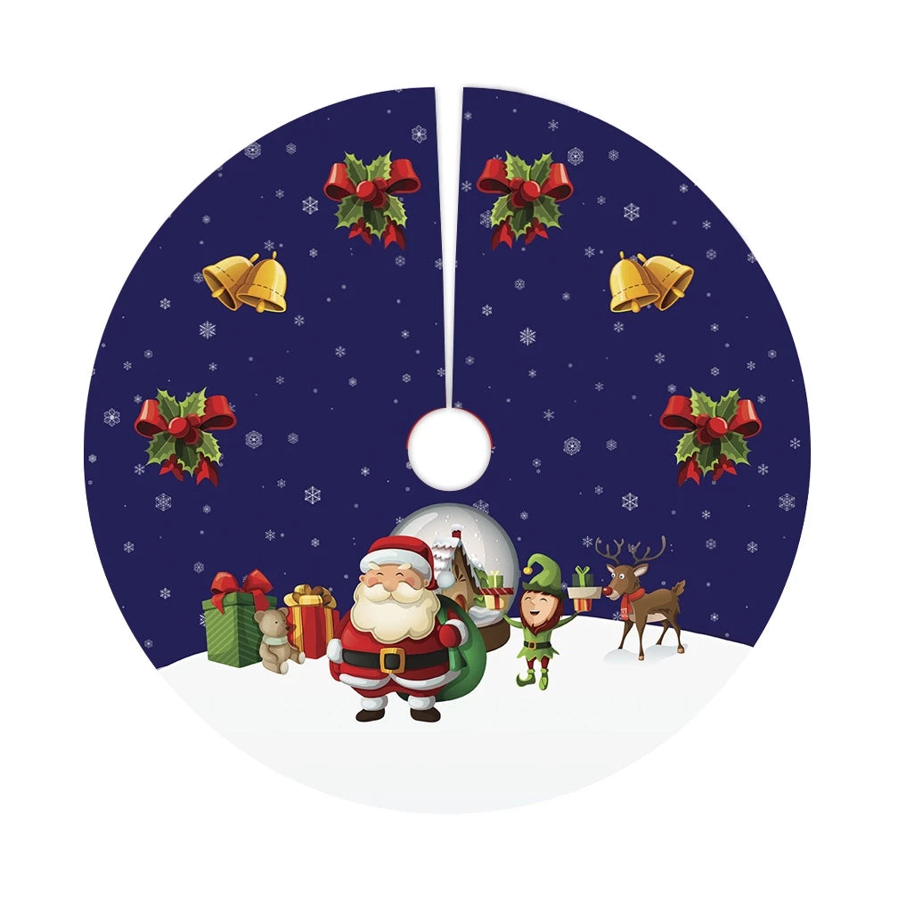 Saia Base Tapete Para Árvore De Natal Enfeite Decoração 70cm
