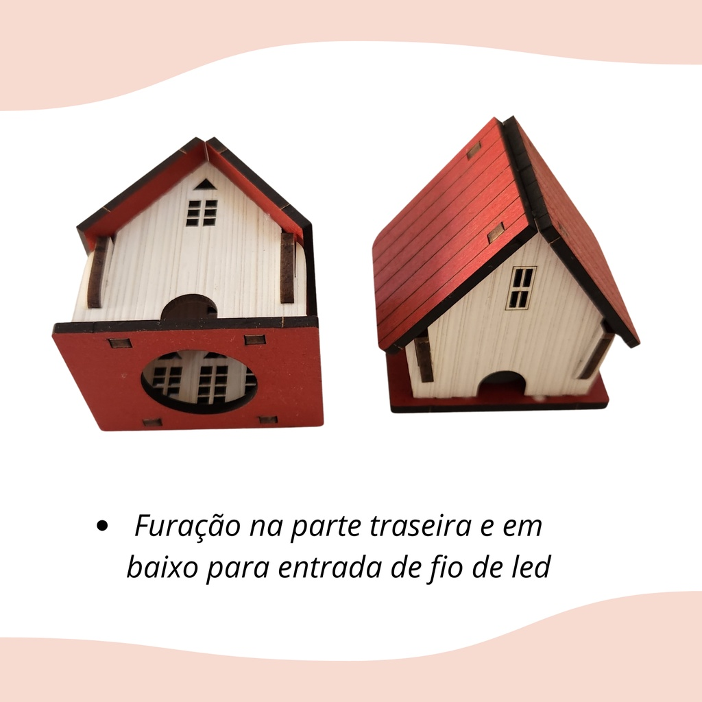 Vila de Natal com Igreja Decoração Natalina de Luxo Oferta