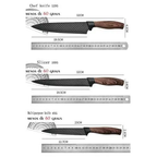 Conjunto De Facas Inox 6 Peças Antiaderente Com Cabo Reforçado Descascador E Tesoura Lucky Bazar