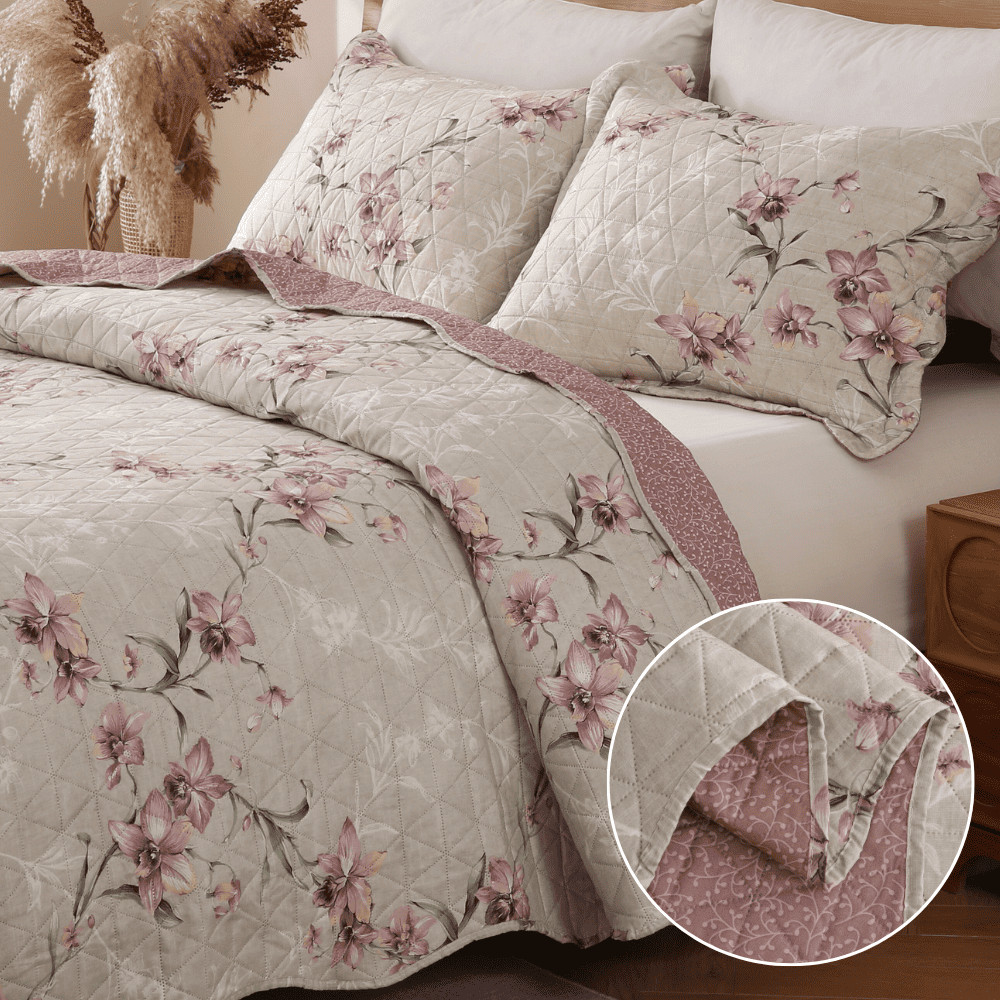 Kit Colcha Cobre Leito 300 Fios - King Queen Casal Solteiro