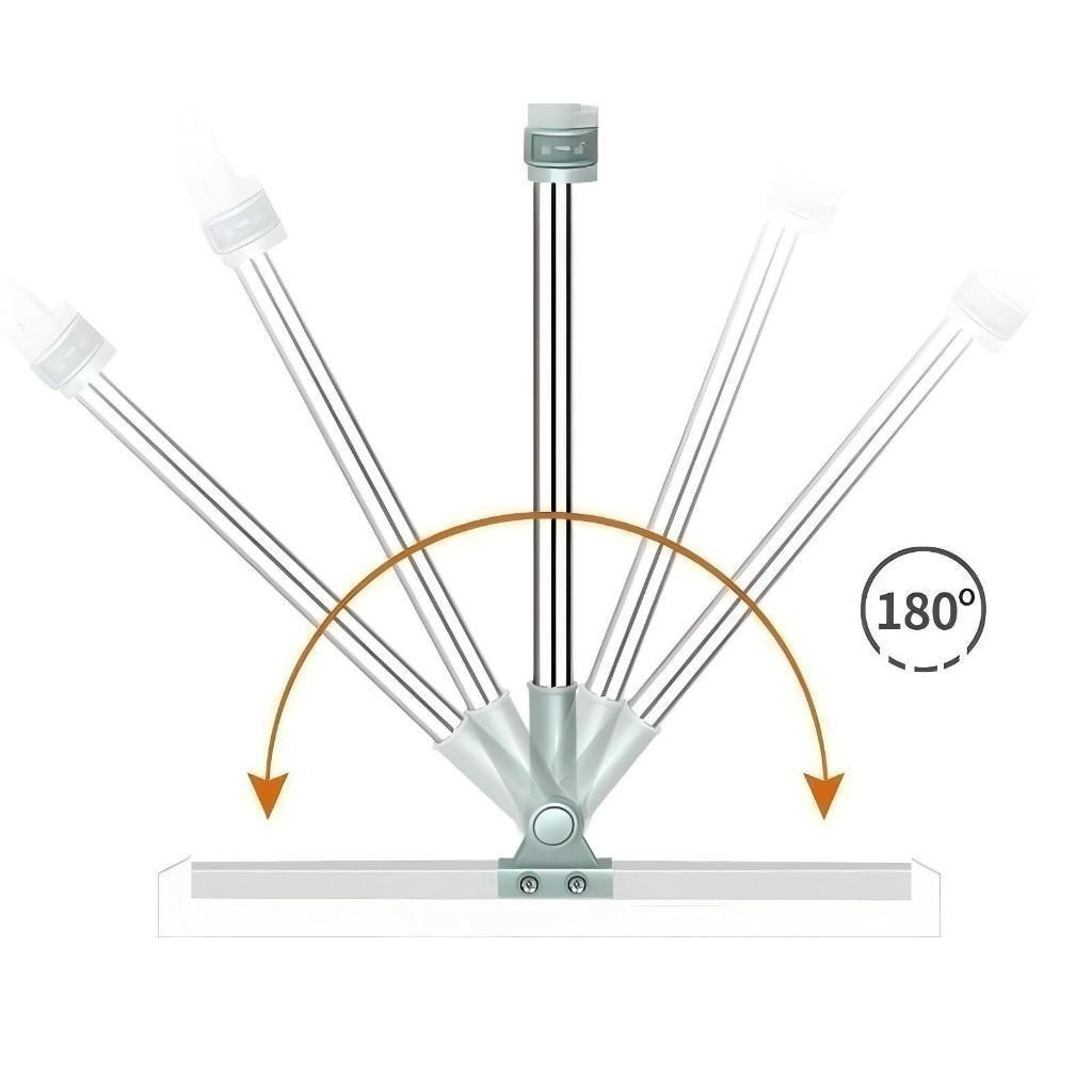 Rodo de Silicone Para Limpeza de Piso Vidros Com Gancho Secos e Molhados Uso Duplo Vassoura Mágica