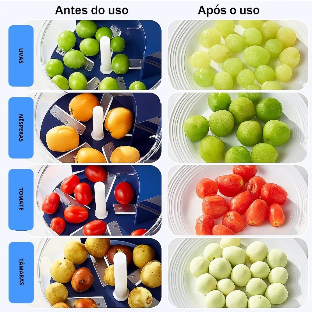 Descascador Elétrico Para Descascar Uvas Frutas Alho Tomate