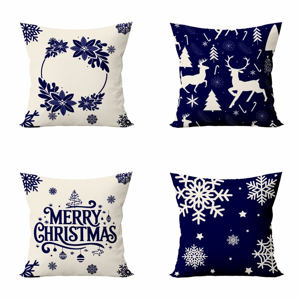 kit 4 capas de almofadas para o natal