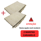 Kit 2 Mantas Natal Para Sofá 3,00 x 1,80M King Algodão Protetor Decoração Natal