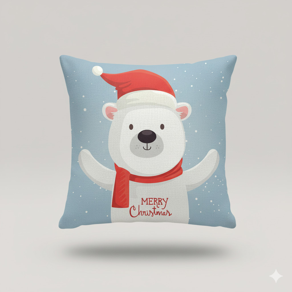 Capa de Almofada Decorativa 45x45cm Natal - Coleção Natal