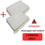 Kit 2 Mantas Natal Para Sofá 3,00 x 1,80M King Algodão Protetor Decoração Natal