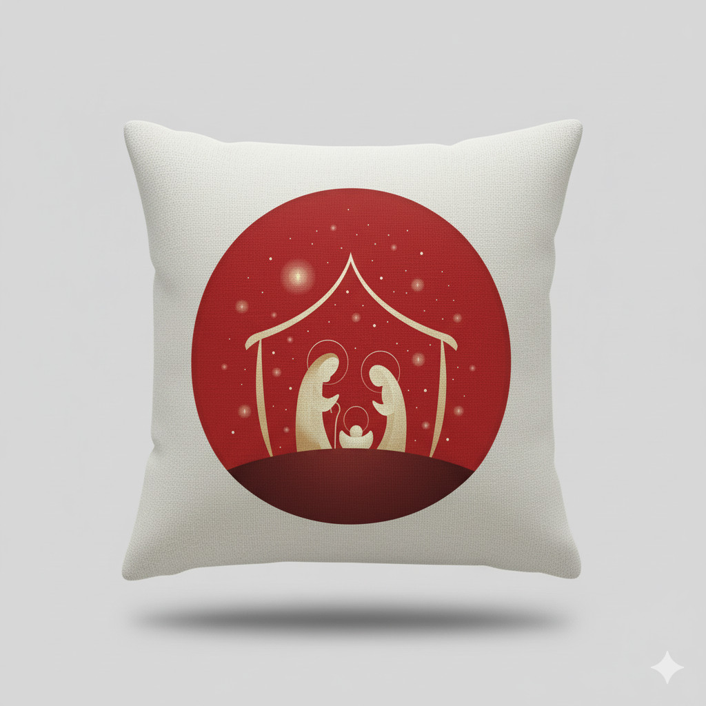 Capa de Almofada Decorativa 45x45cm Natal - Coleção Natal