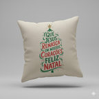 Capa de Almofada Decorativa 45x45cm Natal - Coleção Natal