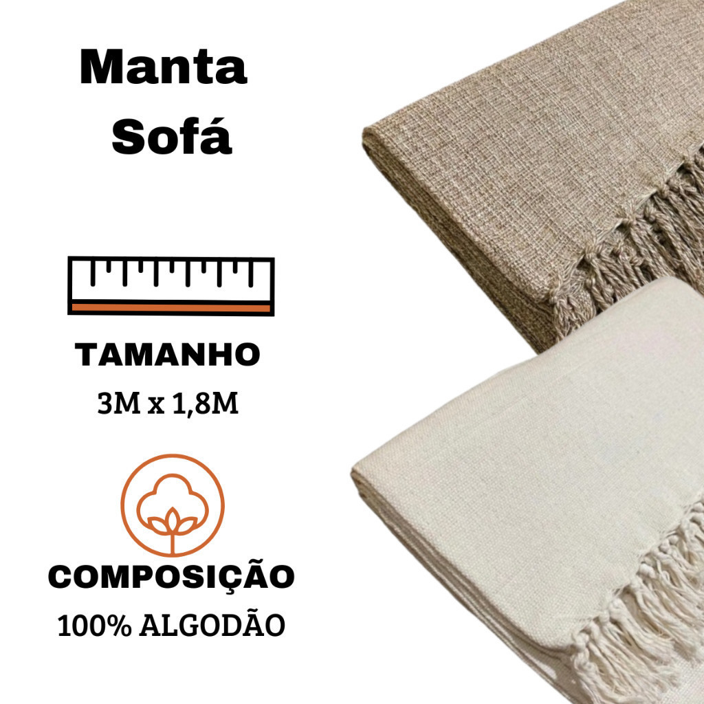 Kit 2 Mantas Natal Para Sofá 3,00 x 1,80M King Luxo Gigante 100% Algodão Protetor Decoração Natal