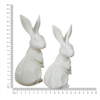 2 Coelhos Pascoa Decoração Moderna 