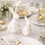 2 Coelhos Pascoa Decoração Moderna 