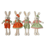 Kit de 4 Coelhos decorativos de Páscoa